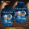 For Donald And Stitch Lovers Best Friend Galaxy Pattern Gift For Fan 3D Hoodie