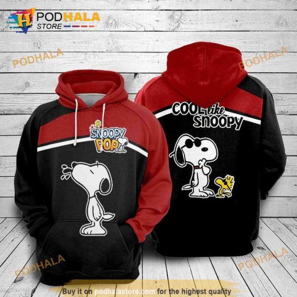 For Snoopy And Woodstock Lovers Cool Like Snoopy 3D Hoodie Sweatshirt