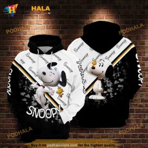 For Snoopy Lovers Love Life And Naughty 3D Hoodie Sweatshirt