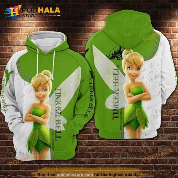 For Tinker Bell Lovers Lovely Expression 3D Hoodie Sweatshirt