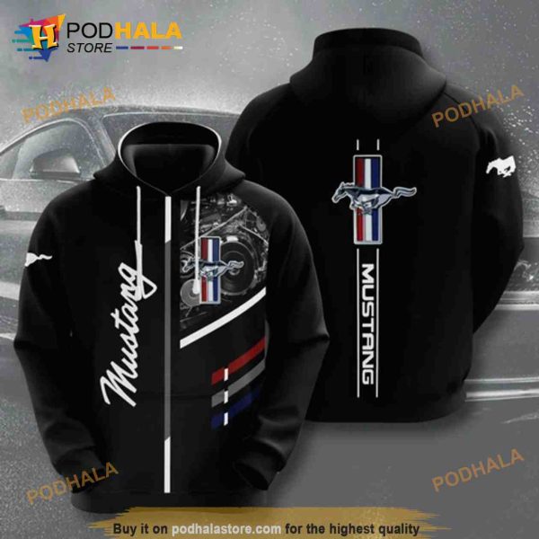 Ford Mustang Unisex Men And Women Full Printing 3D Hoodie