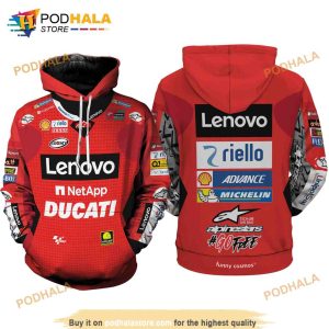 Francesco Bagnaia Motogp Racing Sweat Aop Unisex 3D Hoodie Sweatshirt