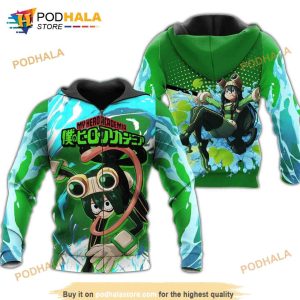 Froppy Tsuyu Asui My Hero Academia Anime Manga 3D Hoodie Sweatshirt