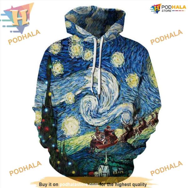 Galaxy Christmas 3D Hoodie