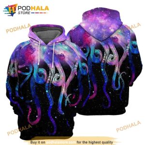 Galaxy Octopus 3D Hoodie Sweatshirt For Women Men