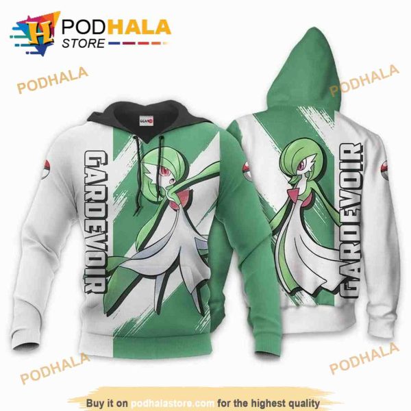 Gardevoir Manga Pokemon Anime 3D Hoodie Sweatshirt