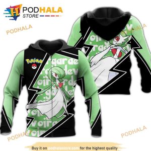 Gardevoir Pokemon Manga Anime 3D Hoodie Sweatshirt