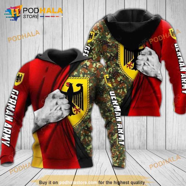 Germany Army Flag Camo All Over Printed 3D Hoodie