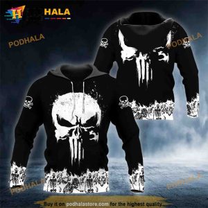 Ghost Head Skull 3D Hoodie Sweatshirt