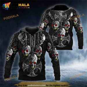 Ghost Skull 3D Hoodie Sweatshirt