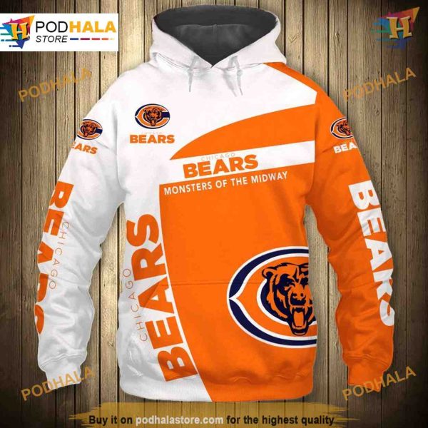 Gift for Fans 3D Cheap Chicago Bears Hoodie Sweatshirt