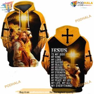 God Jesus Is My Everything All Over Printed 3D Hoodie Sweatshirt