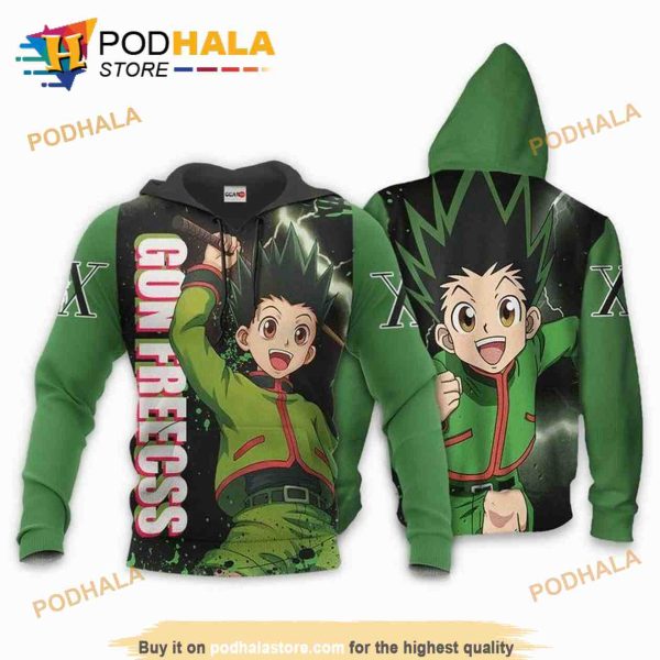 Gon Freecss Hunter X Anime Manga 3D Hoodie Sweatshirt