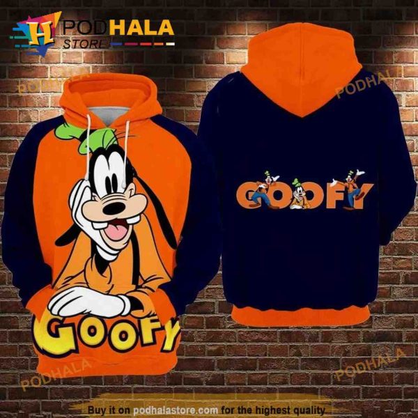 Goofy Disney All Over Printed 3D Hoodie Sweatshirt