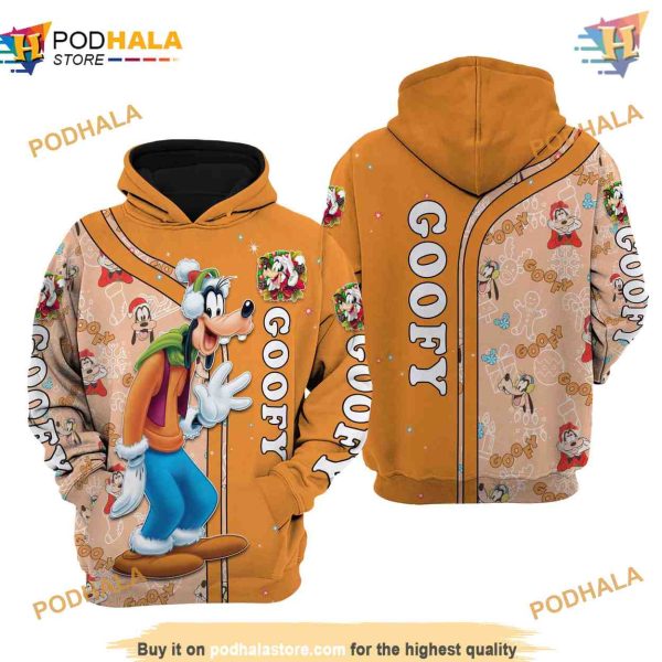 Goofy Dog Christmas Disney 3D Hoodie