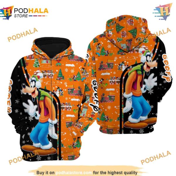 Goofy Dog Christmas Disney 3D Hoodie