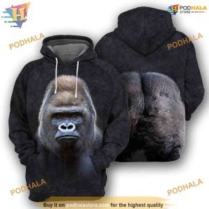 Gorilla Animal Costume Full All Over Printed 3D Hoodie Sweatshirt