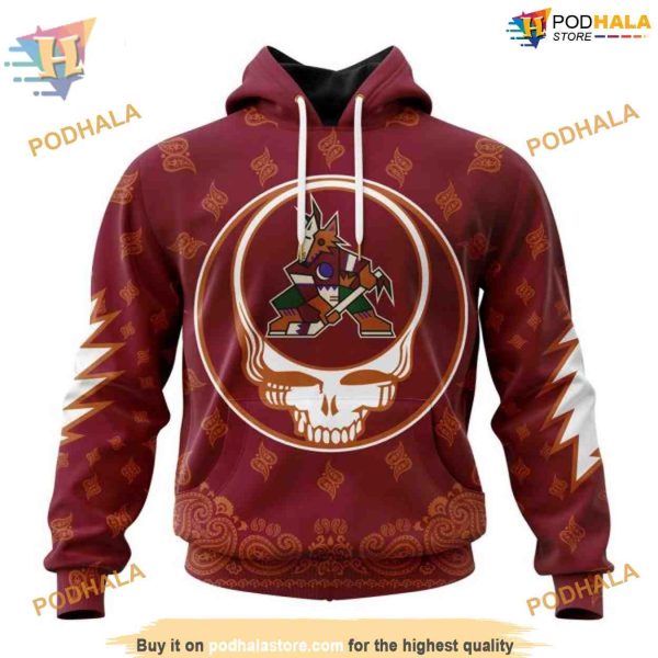 Grateful Dead Inspired NHL Arizona Coyotes Hoodie 3D