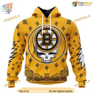 Grateful Dead Inspired Special NHL Boston Bruins Hoodie 3D