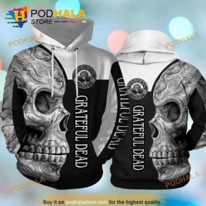 Grateful Dead Rock Band Skull Art 3D Hoodie For Rock Fans