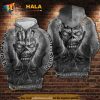 Gray Iron Maiden All Over Printed 3D Hoodie Sweatshirt