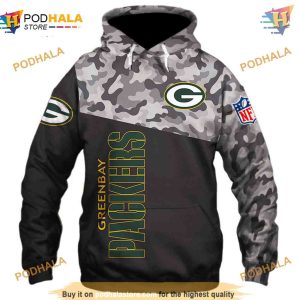 Green Bay Packers Military NFL Hoodie 3D