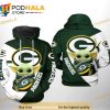 Green Bay Packers NFL Baby Yoda Team 3D Hoodie Sweatshirt