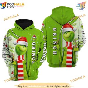 Green Grinch Christmas Disney 3D Hoodie