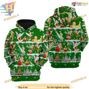 Green Tinker Bell Xmas Fleece