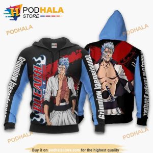 Grimmjow Anime Manga Bleach 3D Hoodie Sweatshirt