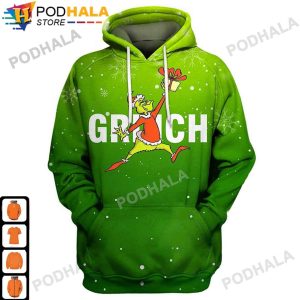 Grinch Christmas Give Gift 3D Hoodie AOP Grinch Gifts