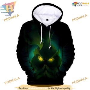 Grinch Cosplay 3D Hoodie