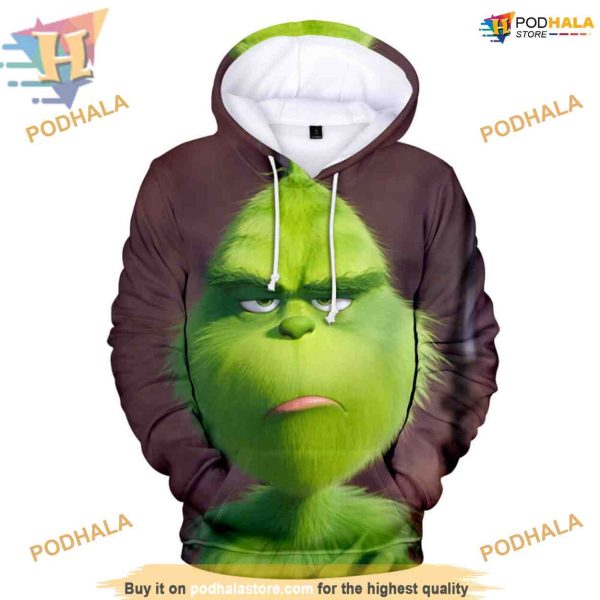 Grinch Monster Green 3D Sweatshirt