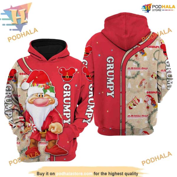 Grumpy Red Disney Xmas Hoodie