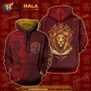 Gryffindor Logo Harry Potter 3D Hoodie Sweatshirt