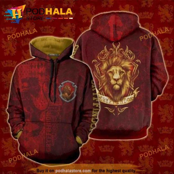 Gryffindor Logo Harry Potter 3D Hoodie Sweatshirt