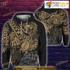 Guam Polynesian Gold Turtle Flowing Gold Full Over Printed Unisex 3D Hoodie