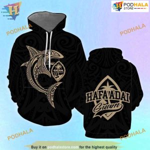 Guam Polynesian Shark All Over Printed 3D Hoodie Sweatshirt