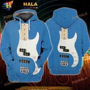 Guitar Bass 3D Hoodie