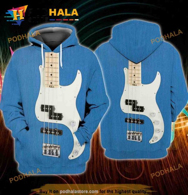 Guitar Bass 3D Hoodie