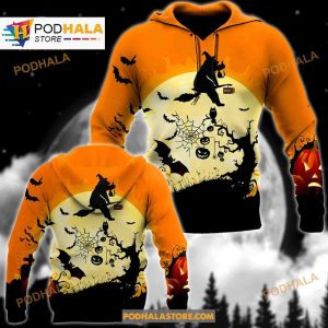 Halloween Bear Witch Funny Women Men AOP Shirt 3D Hoodie Sweatshirt