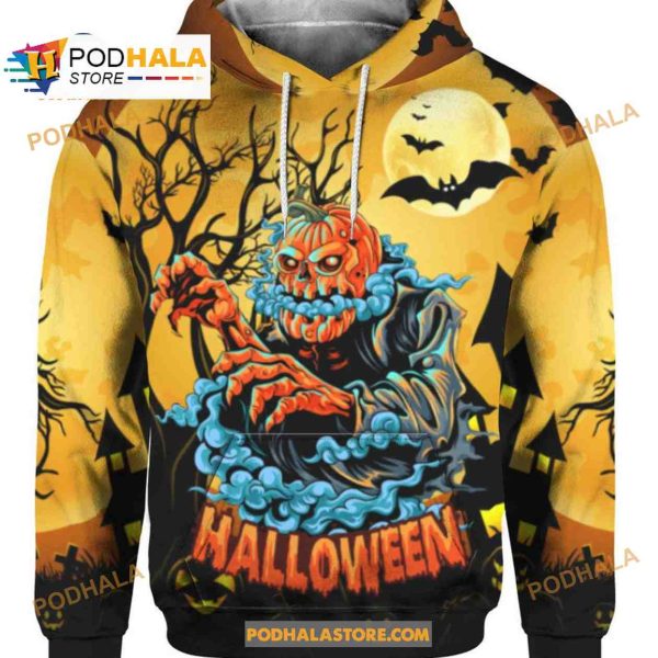 Halloween Horror Pumpkin Women Men AOP Shirt 3D Hoodie Sweatshirt