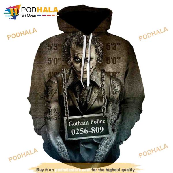 Halloween Joker Horror 3D AOP Unisex Hoodie