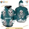 Halloween Skull Philadelphia Eagles Hoodie