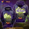 Halloween Weed Let Get Baked Scary Pumpkins Spiderweb 3D Hoodie