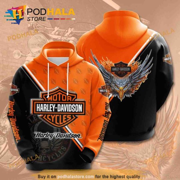 Harley Davidson Bikers 3D Hoodie All Over Print