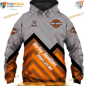 Harley Davidson Classic Graphic 3D Hoodie