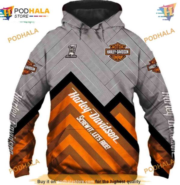 Harley Davidson Classic Graphic 3D Hoodie