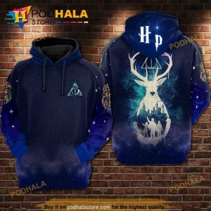 Harry Potter Spirit Animal Over Print 3D Hoodie