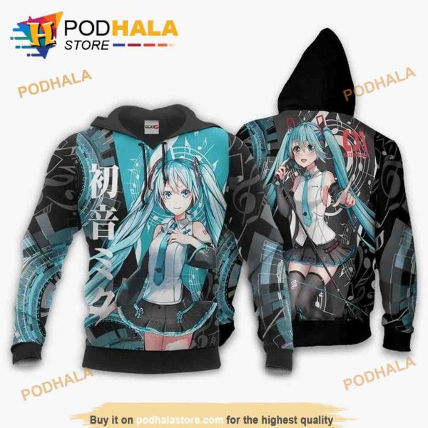 Hatsune Miku V4x Vocaloid 3D Hoodie Sweatshirt